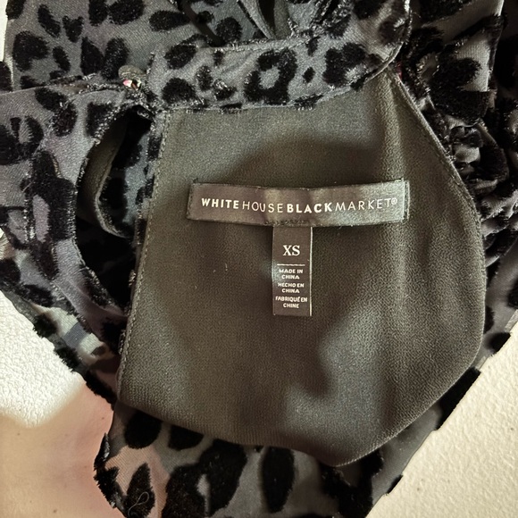 White House Black Market Fitted Black Sleeveless Tank Top 🐆🐆 - Picture 6 of 8